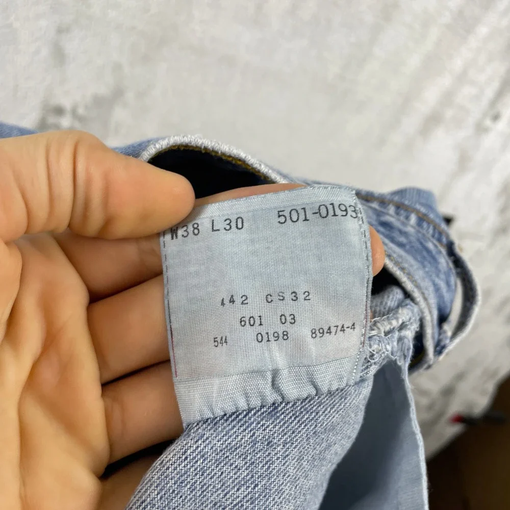 Vintage Levis 501 Jeans Mens 38x30 fits 37 Paint Splatter Distressed Made in USA